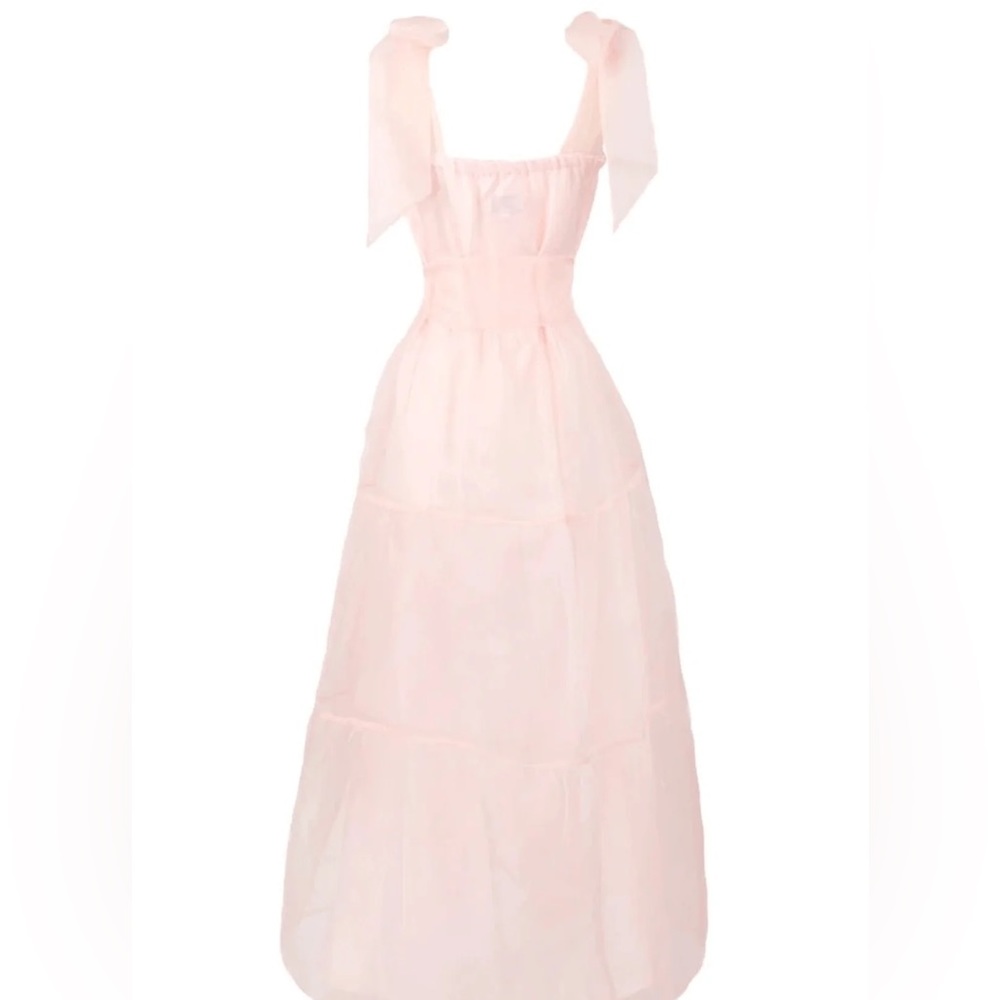 Sue Sartor Annabelle Sundress In Blush Pink Silk … - image 6